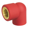 Elbow adapter Red pipe B1 in PP-R - threaded socket